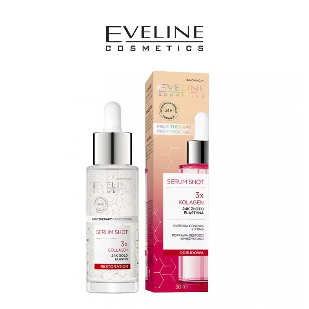 EVELINE SERUM SHOT 3X COLLAGEN 24K GOLD ELASTIN - 30 ml