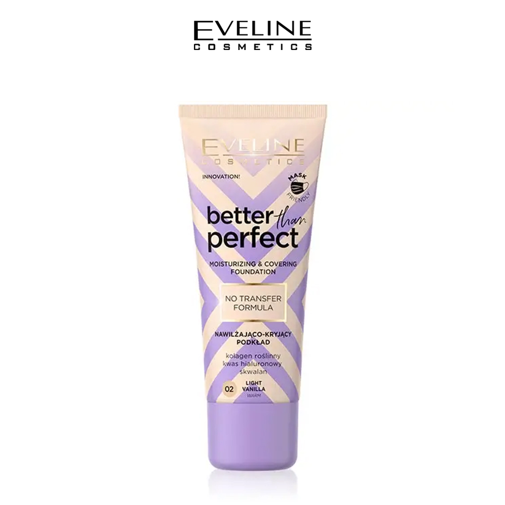 Eveline Better Than Perfect Foundation 02 Light Vanilla Warm– 30ML