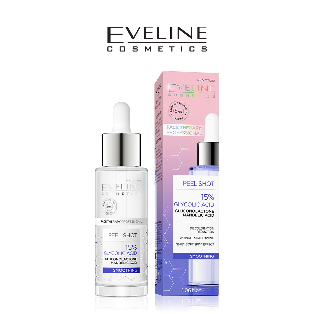 EVELINE SERUM SHOT 15% GLYCOLIC ACID SERUM FOR PEELING TREATMENT – 30ml