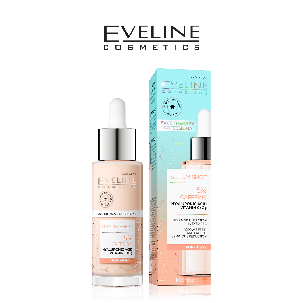 EVELINE SERUM SHOT 5% CAFFINE – PUFFINESS – 30ml