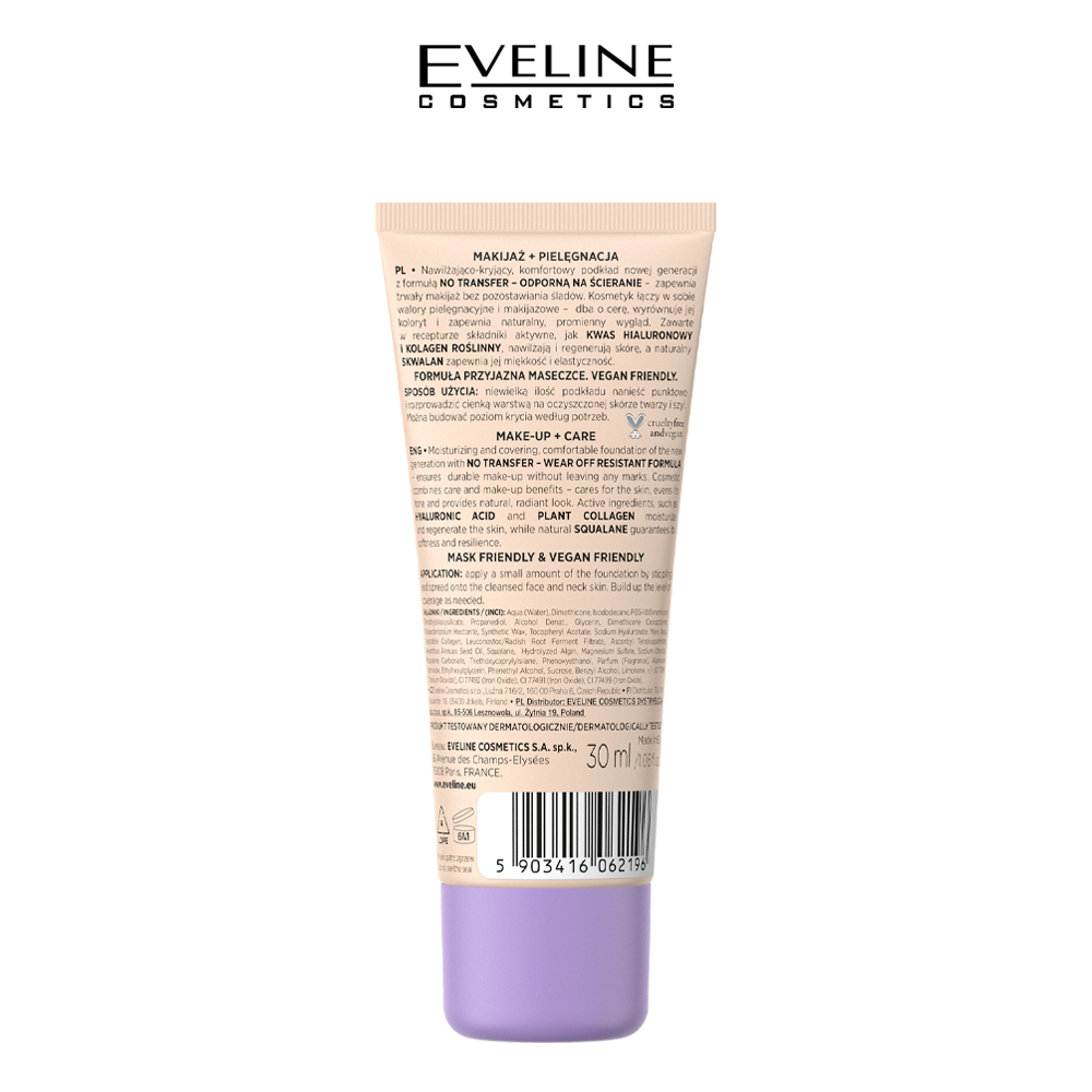 EVELINE BETTER THAN PERFECT FOUNDATION 06 SUNNY BEIGE WARM – 30ML