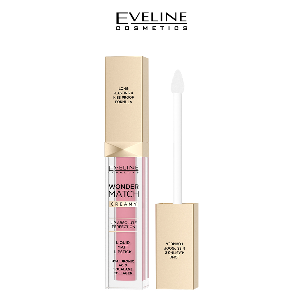 EVELINE WONDER MATCH LIQUID MATTE LIPSTICK NO 01 ANGEL ROSE