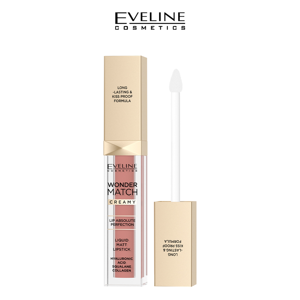 EVELINE WONDER MATCH LIQUID MATTE LIPSTICK NO 04 CARAMAL