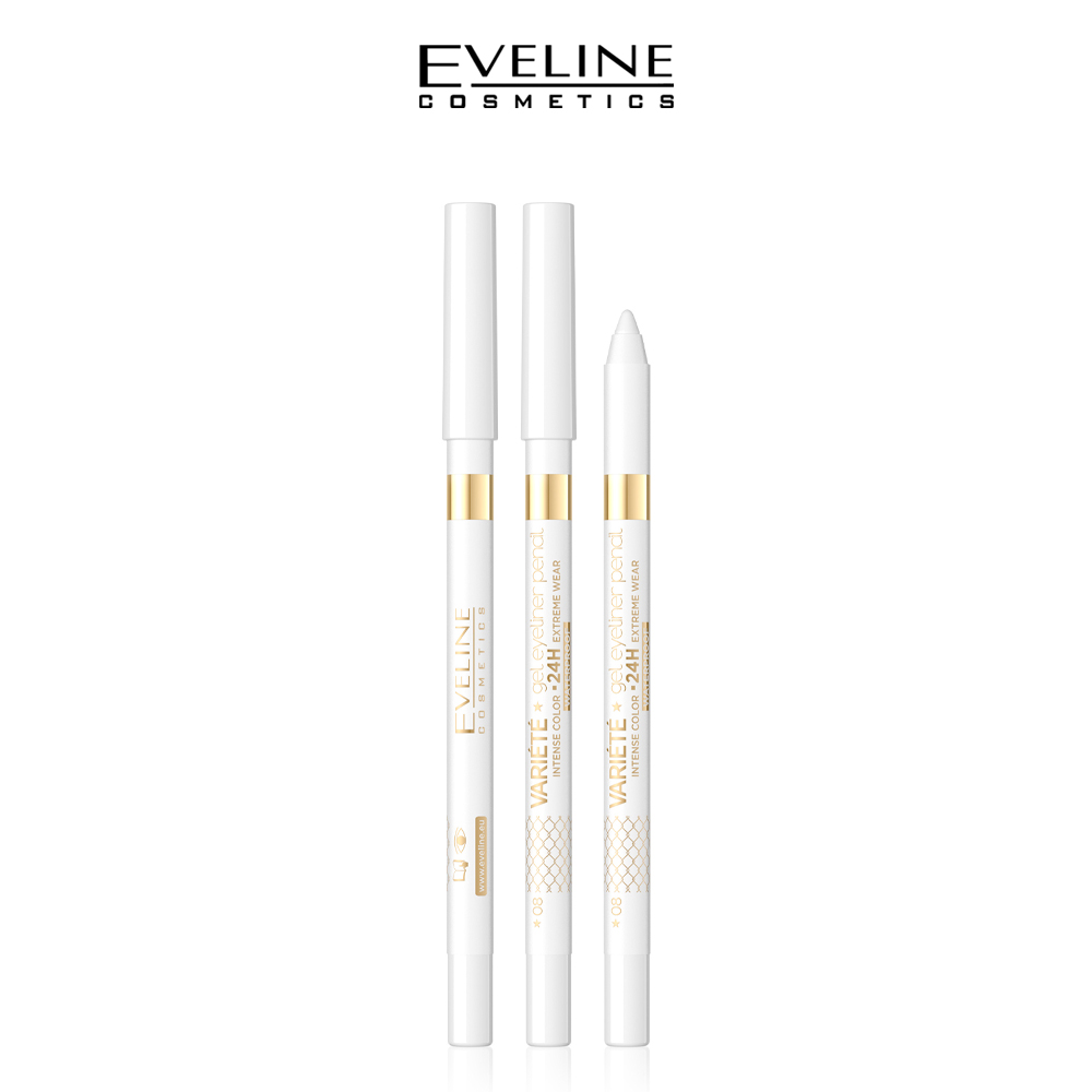 EVELINE VARIÉTÉ GEL EYELINER PENCIL NO 08 WHITE