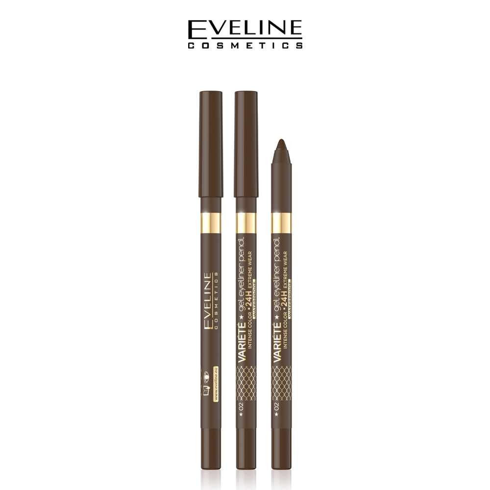 EVELINE VARIÉTÉ GEL EYELINER PENCIL NO 02 BROWN