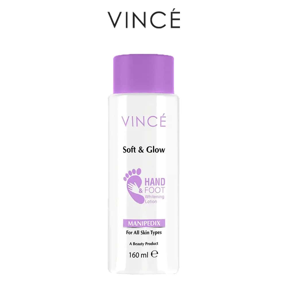 VINCE SOFT & GLOW (HAND & FOOT WHITENING LOTION) – 160ML
