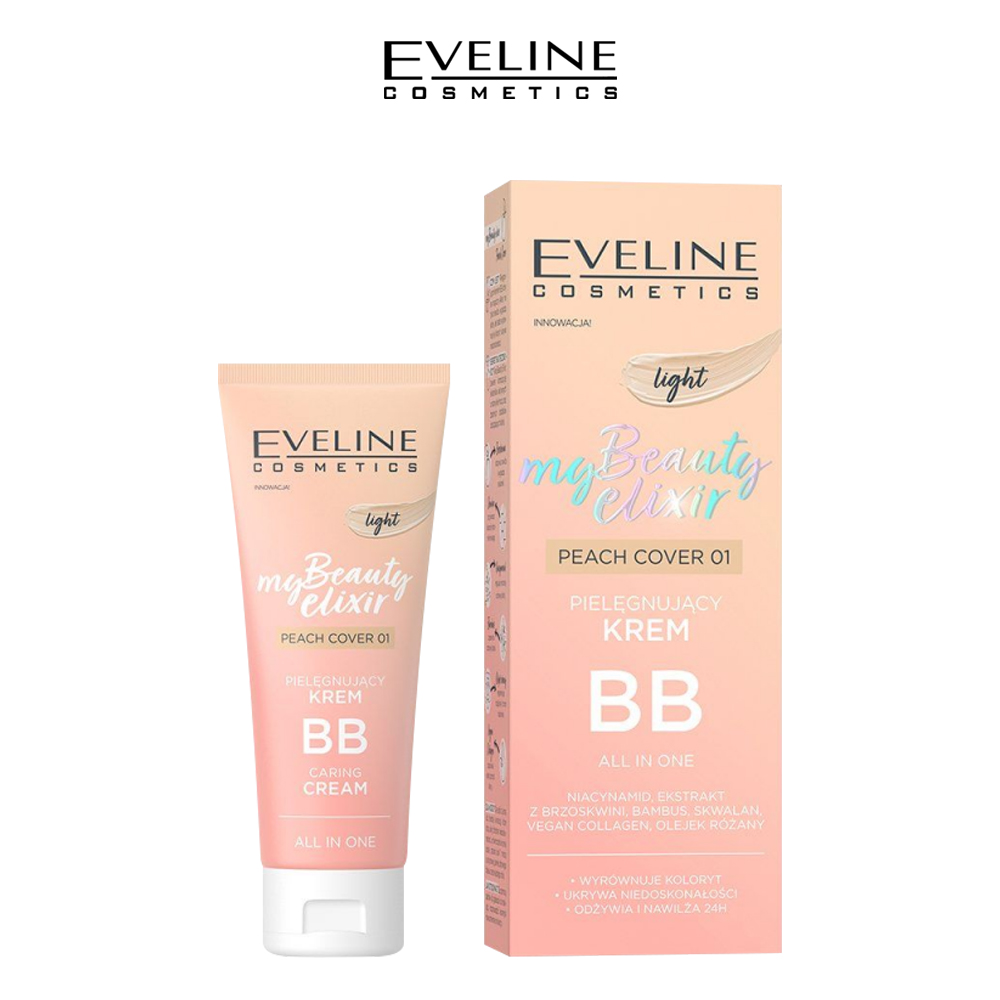 EVELINE MY BEAUTY ELIXIR BB CREAM PEACH COVER 01