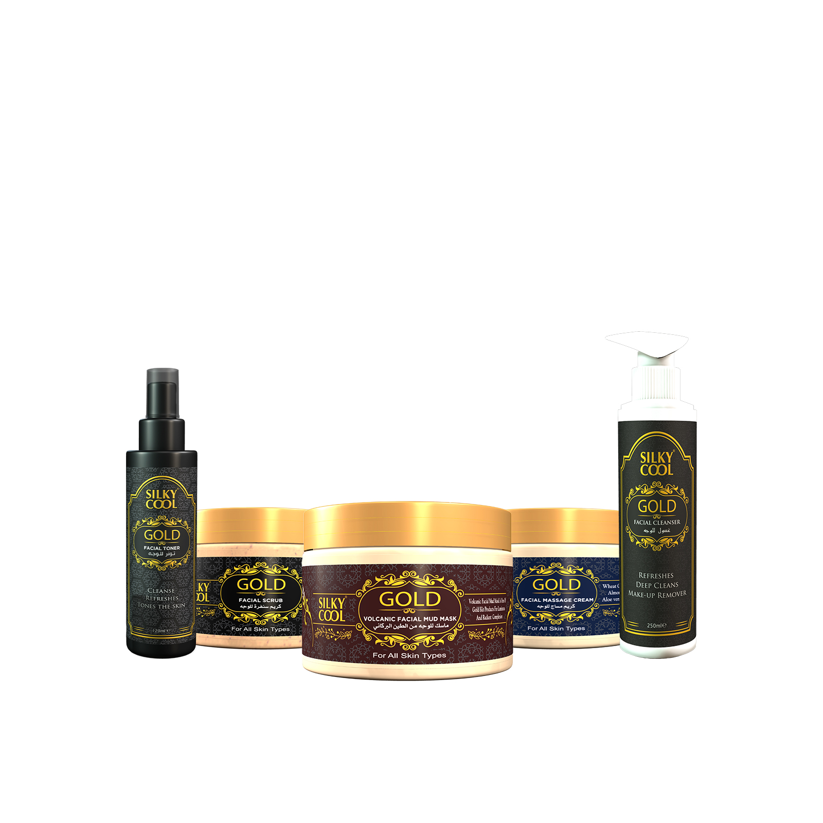 Gold Facial Set Large (6 Products)