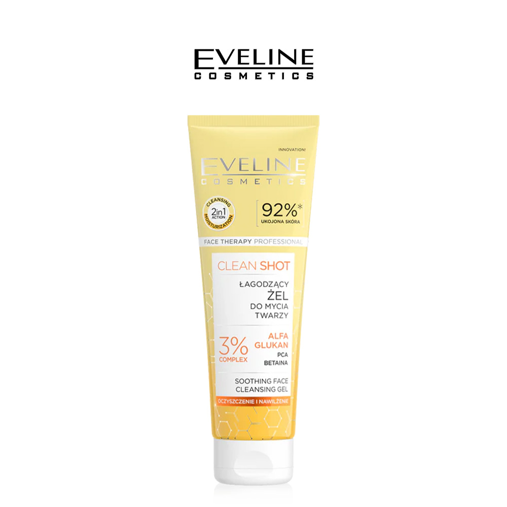 Eveline Clean Shot 2 in 1 Soothing Facewash Cleansing Gel