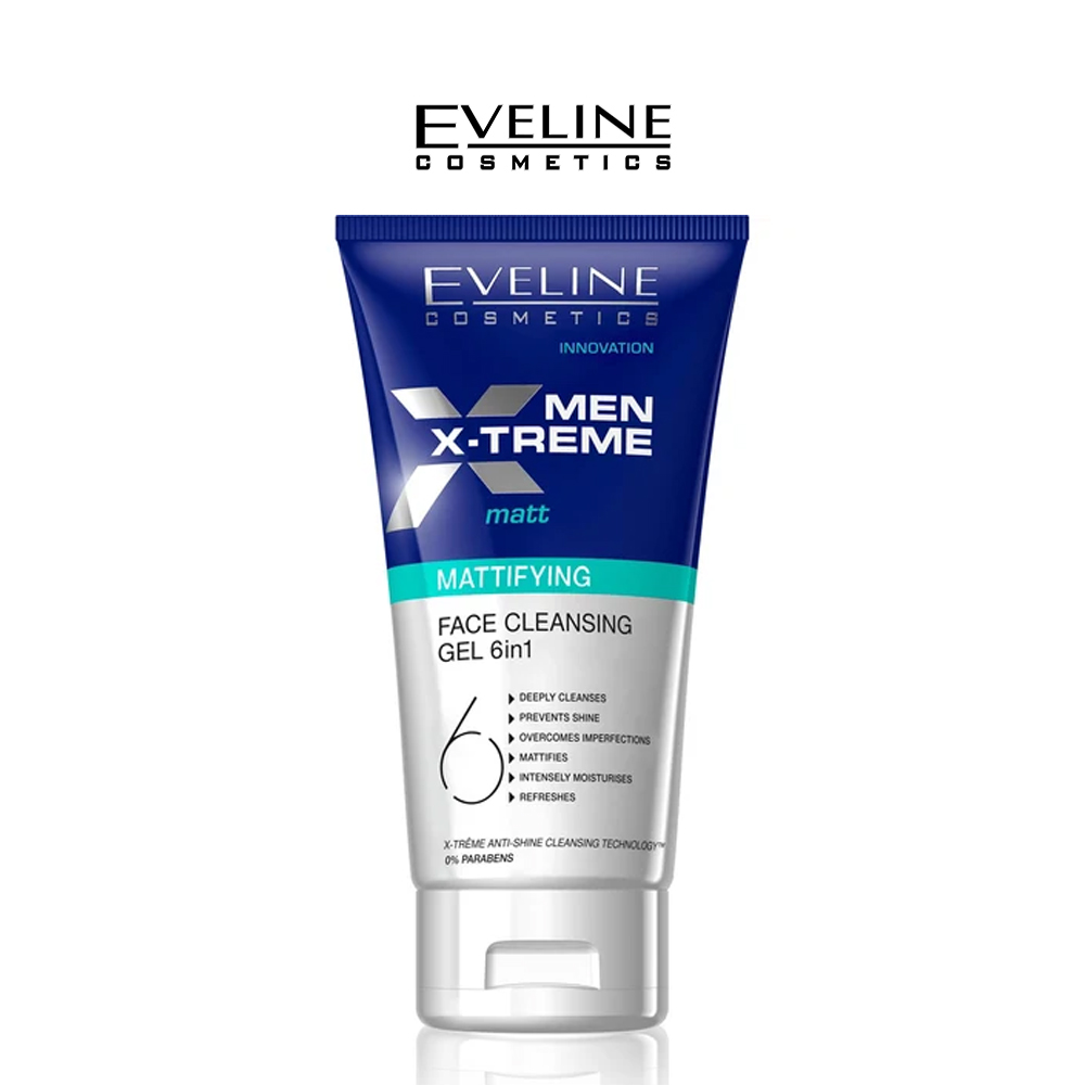 Eveline Men X-treme Mattifying Face Cleansing Gel 6 in 1