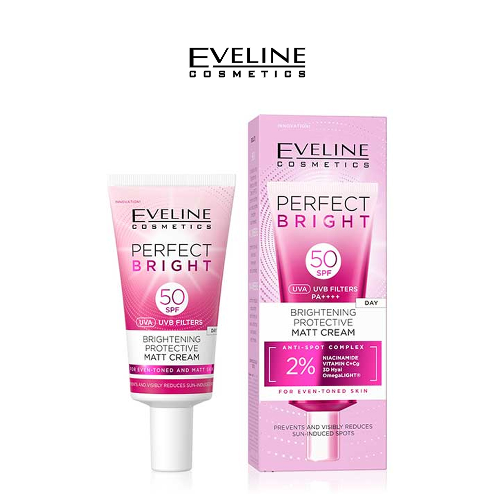 Eveline Perfect Bright Sunblock Brightening Protective Matt Cream SPF 50