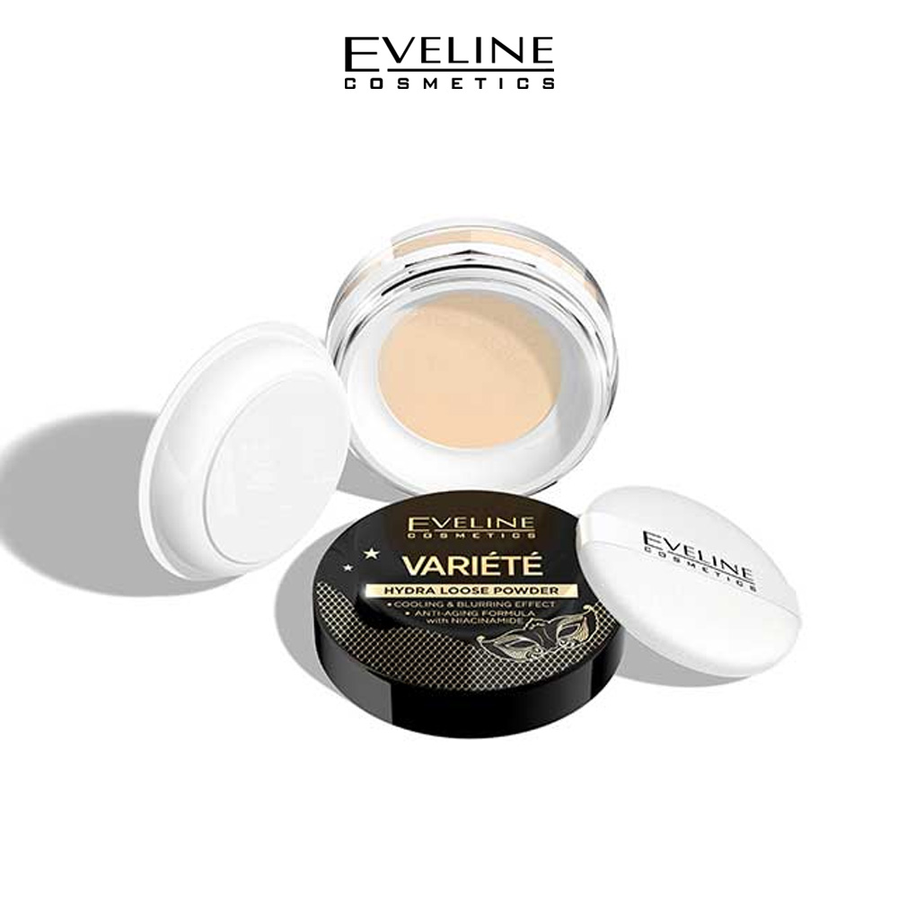 Eveline Variete Hydra Loose Powder - Cooling & Blurring, Anti-Aging with Niacinamide