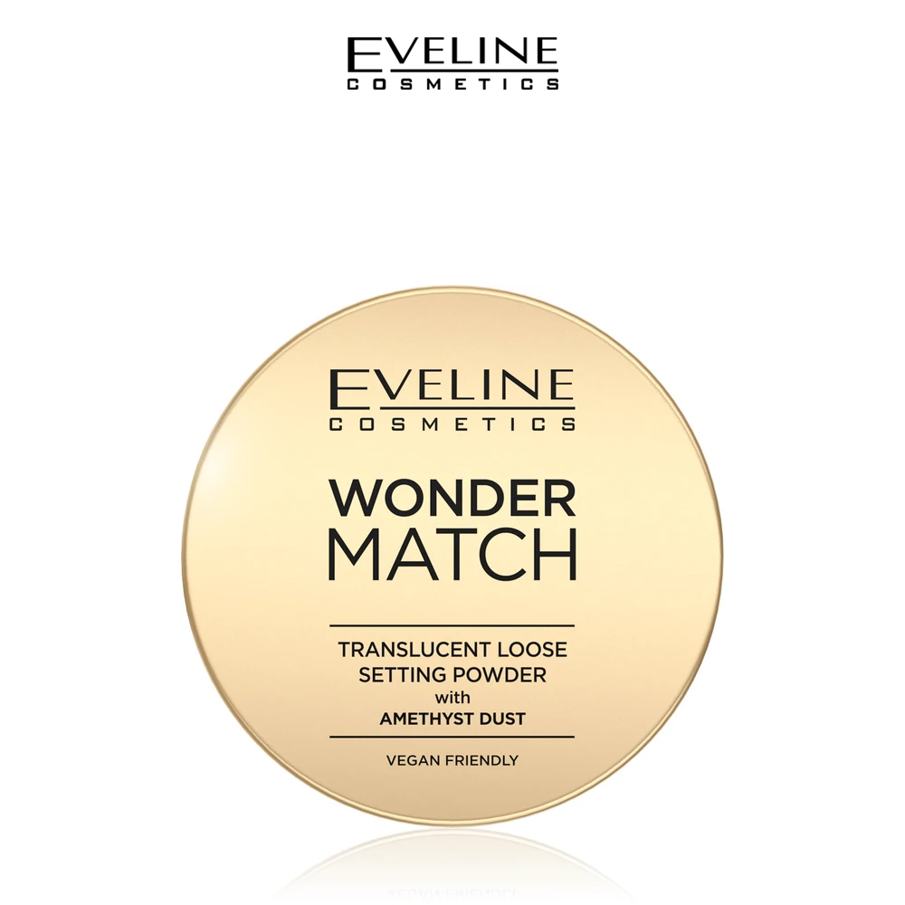 Eveline Wonder Match Translucent Loose Ssetting Powder With Amethyst Dust