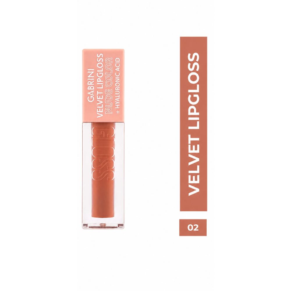 Gabrini Velvet Lipgloss Nude with Hyaluronic Acid